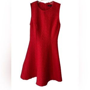 Zara Red A line Sleeveless Dress